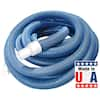  Aqua Select Premium Kink-Free Swimming Pool Vacuum Hoses with  1.5-Inch Swivel Cuff, 50-Feet Length, Hose Helper Included