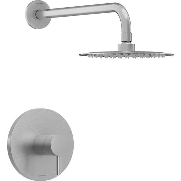 DuraCircle 1 Handle Shower Trim Kit in Brushed Nickel (Valve Included)