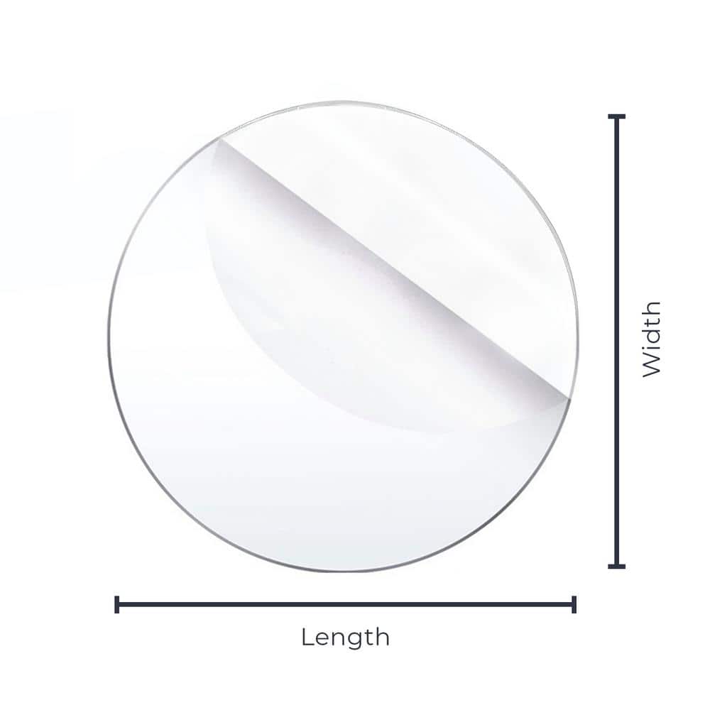 Clear Round Acrylic Sheet Tabletop Disc 16"