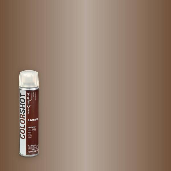 COLORSHOT 9 oz. Metallic Bronzer Brown General Purpose Aerosol Spray Paint