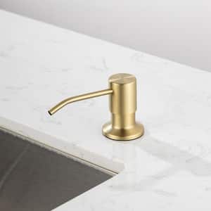 Kitchen Under Mount Soap and Lotion Dispenser in Brushed Gold