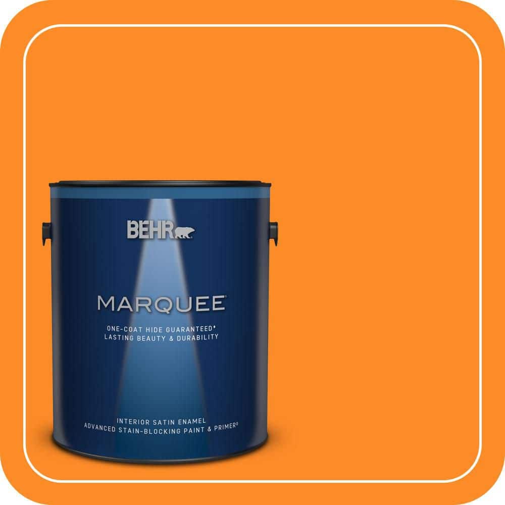 1 gal. #S-G-280 Mango Madness Satin Enamel Interior Paint & Primer price history on PriceWatchPro
