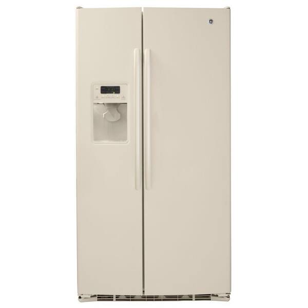 GE 25.9 cu. ft. Side by Side Refrigerator in Bisque