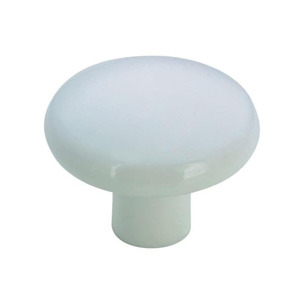 Richelieu Hardware 1-1/4 in. (31 mm) White Functional Plastic Cabinet Knob