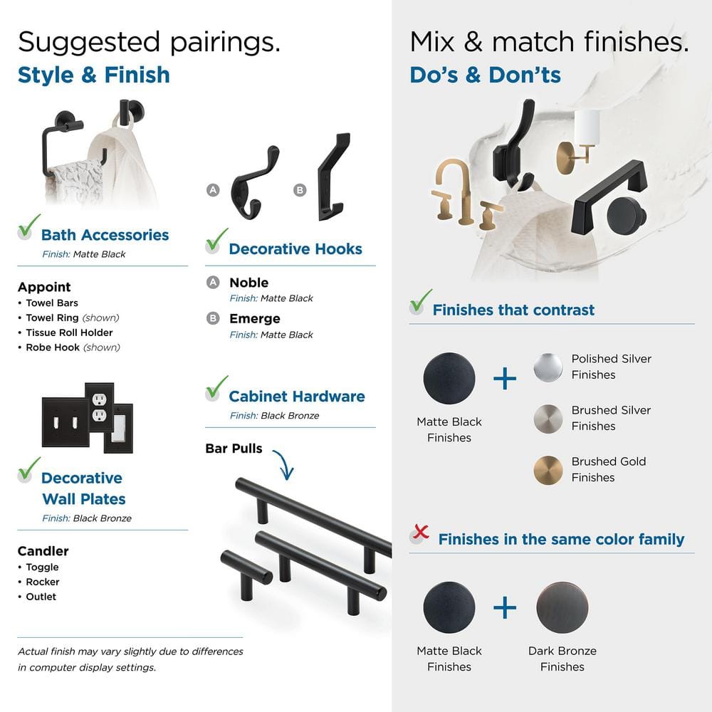 Modern Black Bronze 6-5/16 inch Bar Pull with Mounting Hardware