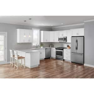 Avondale Shaker Alpine White Ready to Assemble Plywood Kitchen Shaker Crown Molding (91.5 in x 2.75 in x 0.65 in)