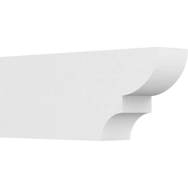 Ekena Millwork 4 in. x 8 in. x 20 in. Ridgewood PVC Rafter Tail Brace