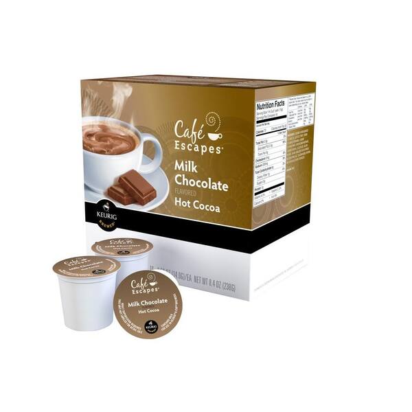 Keurig Kcup Pack Cafe Escapes Milk Chocolate Hot Chocolate 96 Count