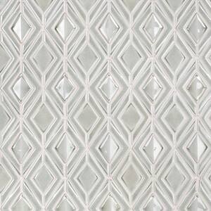 Ivy Hill Tile Delphi Jewel Tundra 12 in. x 16 in. Polished Ceramic ...