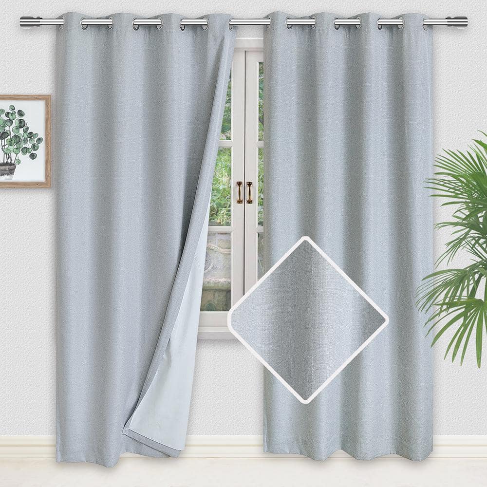 Manor Luxe Elle 100% Blackout Grommet Curtains With Thermal