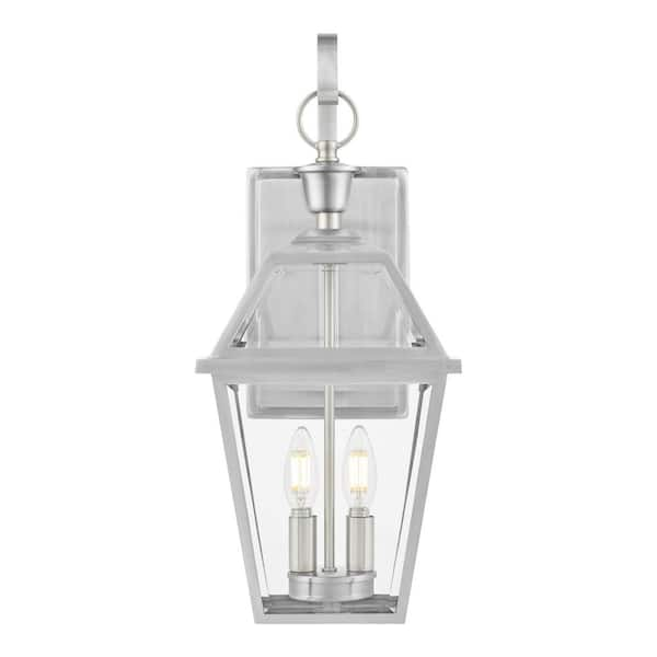 Home Decorators Collection 20.25 in. French Quarter Gas Style 2-Light  Outdoor Wall Lantern Sconce JLW1612A-3 - The Home Depot