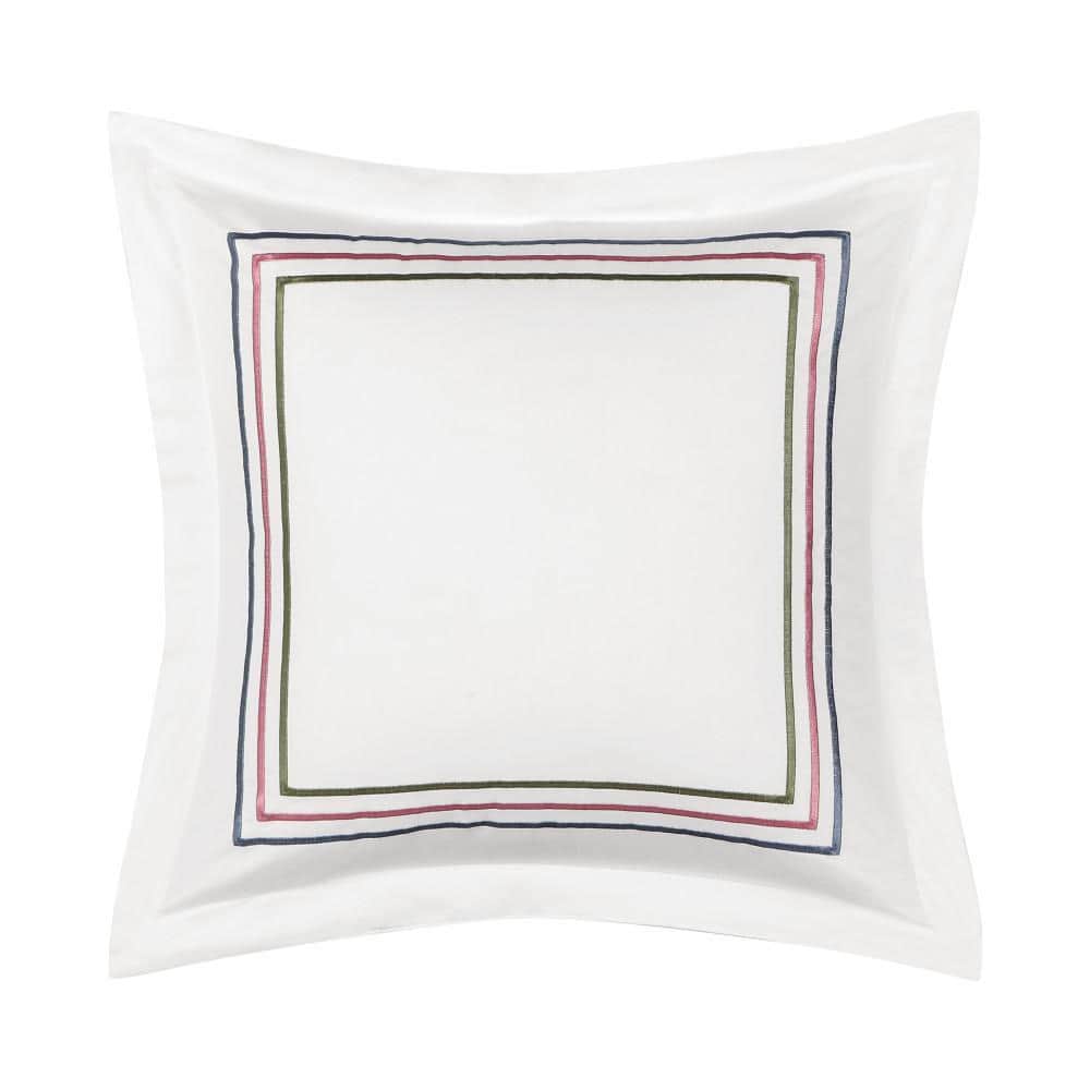 "Selma White Cotton 18"" Square Decorative Throw Pillow" price history on PriceWatchPro