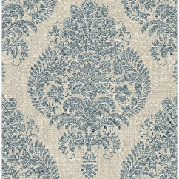 LILLIAN AUGUST Luxe Retreat 27 in. x 27 ft. Air Force Blue and ...