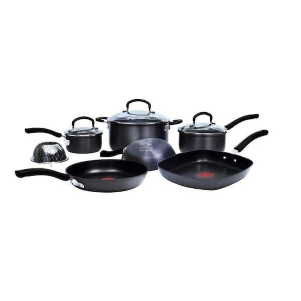 T-fal Jamie Oliver Hard Anodized 10-Piece Cookware Set-DISCONTINUED