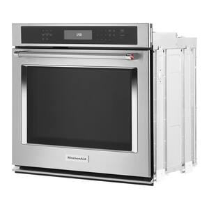 30 in. Single Electric Wall Oven Self-Cleaning with Convection in Stainless Steel