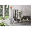 Hampton Bay 48000 BTU Stainless Steel Propane Standing Patio Heater with Wheels NCZH-G-SS