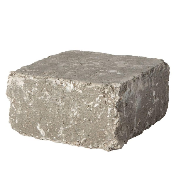 Pavestone RumbleStone Medium 3.5 in. x 7 in. x 7 in. Greystone Concrete Garden Retaining Wall Block