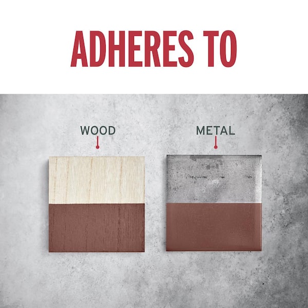 1 qt. Protective Enamel Flat Brown Interior/Exterior Paint
