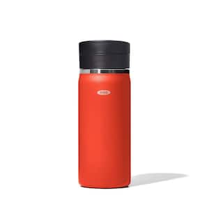 16 oz. Chili Red Stainless Steel Thermal Travel Mug with Simply Clean Lid