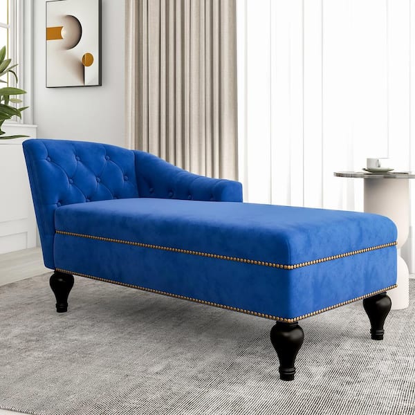 blue chaise chair