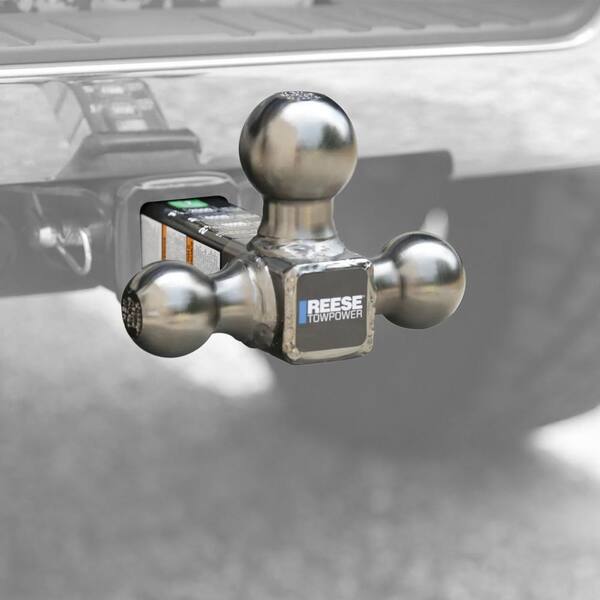 Reese Tri-Ball Mount With Hook | 1-7/8", 2", 2-5/16" Ball Sizes | 10,000 Lb Capacity For 2" Receivers