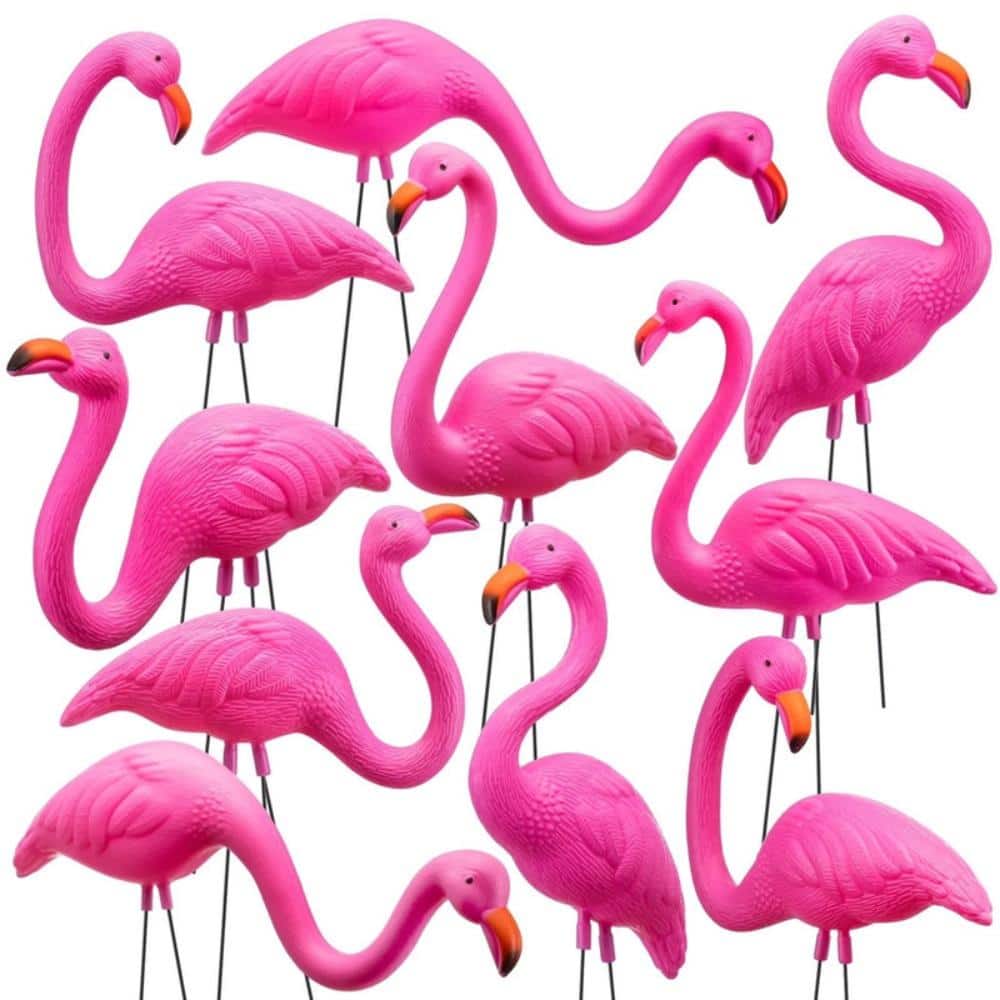 6Pcs Pink Flamingo Yard Ornament Stakes Set price history on PriceWatchPro