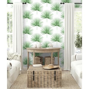 40.5 sq. ft. Greenery Pacific Palm Vinyl Peel and Stick Wallpaper Roll
