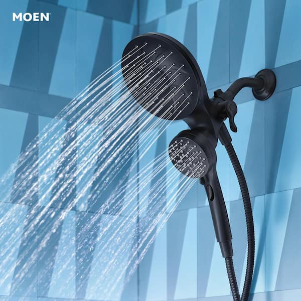 Engage Single Handle 6-Spray Tub and Shower Faucet with Magnetix Rain shower 1.75 GPM in. Matte Black (Valve Included)