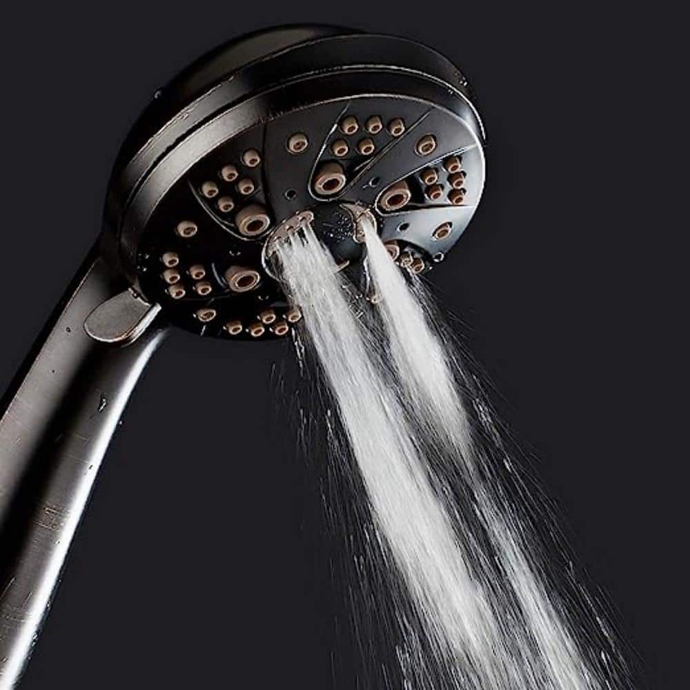 Oil Rubbed Bronze Handheld Shower with 6 Spray Settings
