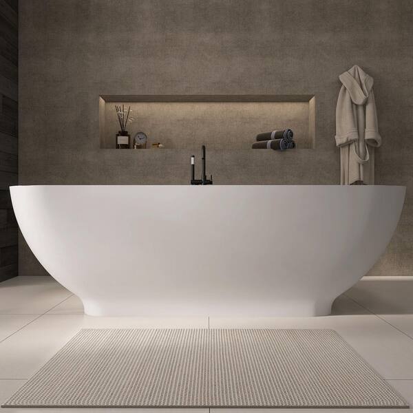 Zeafive Duf 63 in. x 29.5 in. Solid Surface Stone Resin Flat
