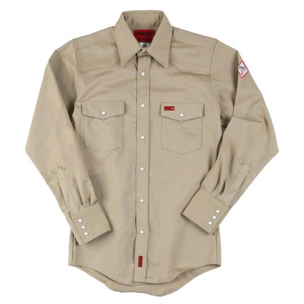 Wrangler Small Men's Flame Resistant Basic Work Shirt-DISCONTINUED