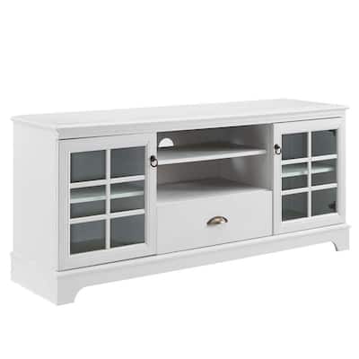 Pacific 59 in. White TV Stand Fits TV's up to 70 in.
