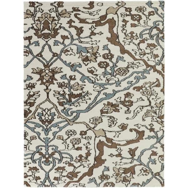 Lucania Rust/Blue/Cream 8 ft. x 10 ft. Area Rug