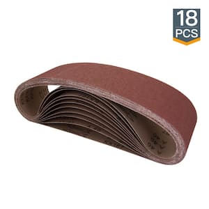 Powertec 2x72 inch 400 Grit Sandpaper Sanding Sander Belt 10 Pack Aluminum Oxide 