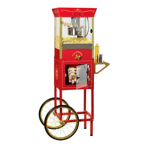 Nostalgia Dispensing Popcorn Machine and Cart