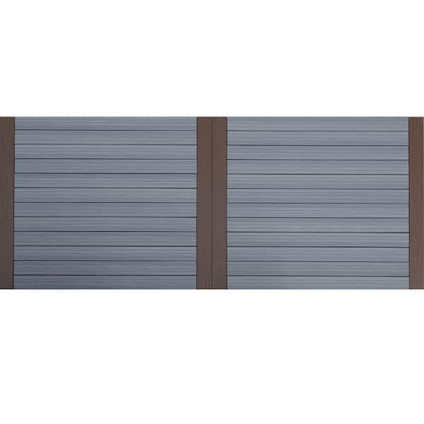 NewTechWood - 4.32 sq. ft. Deck-A-Floor Premium Modular Composite Outdoor Flooring System Kit in Spanish Walnut