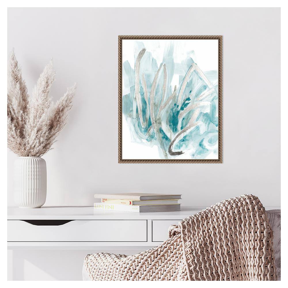 Amanti Art 16"x20" Embellished Aquatic Energy II by June Erica Vess Framed Canvas Wall Art Print