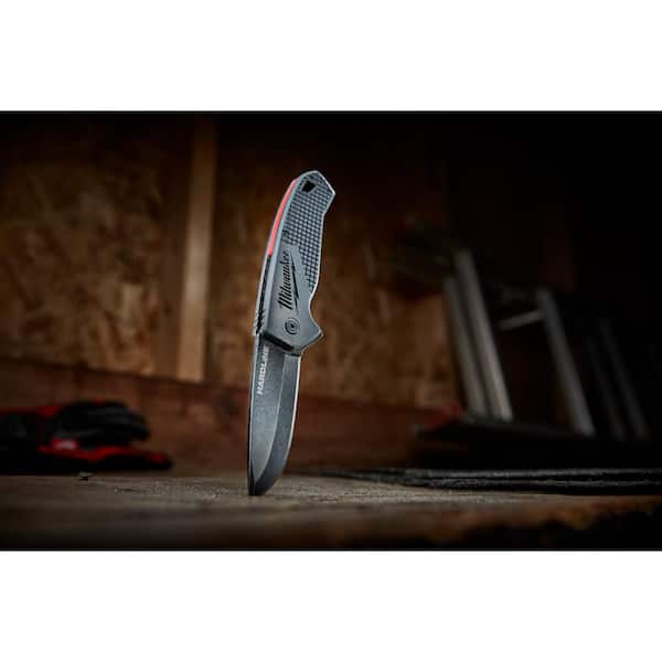 Milwaukee - 3 in. Hardline D2 Steel Smooth Blade Pocket Folding Knife