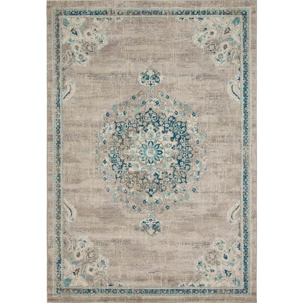 Penrose Alexis Gray 10 ft. x 14 ft. Area Rug