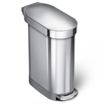 Stainless Steel 13-Gallon Kitchen Trash Can with Step Lid in Copper Bronze  - On Sale - Bed Bath & Beyond - 36214982