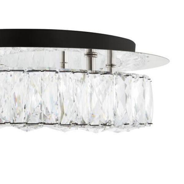 Buy Keighley 13 in. Polished Chrome Integrated LED Crystal Flush Mount