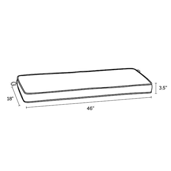 ARDEN SELECTIONS ProFoam 18 in. x 46 in. Rectangle Outdoor Bench