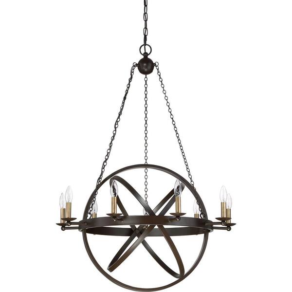 Quoizel Eons 9 Light Western Bronze Candle Style Chandelier Eon5009wt Quoizel Eons 9 Light Western Bronze, Swing From The Chandelier Vineyard