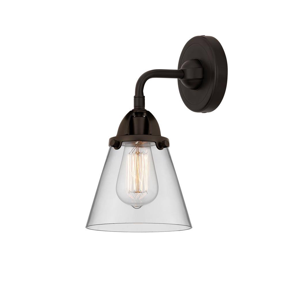 Cone 1-Light Oil Rubbed Bronze, Clear Wall Sconce with Clear Glass Shade price history on PriceWatchPro