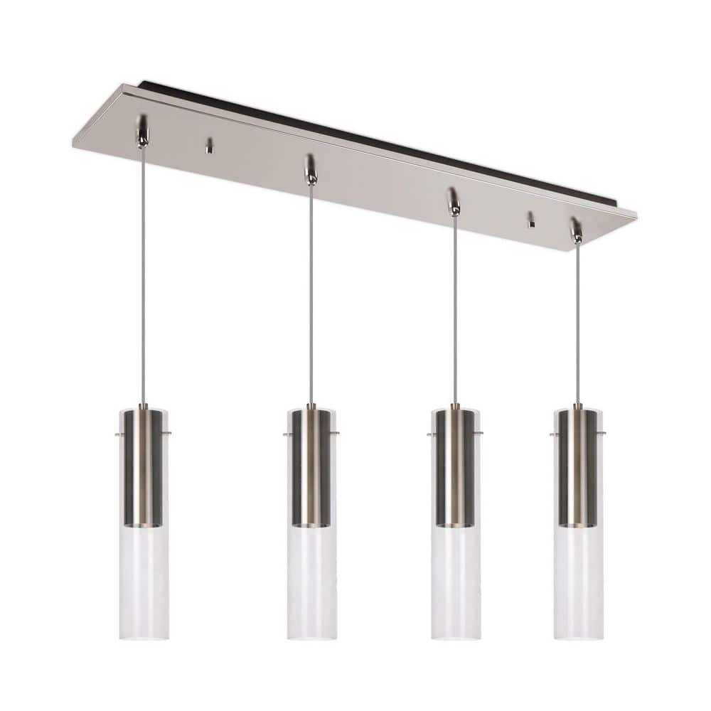 Lena 25-in Brushed Nickel 4-Light Multi Pendant price history on PriceWatchPro