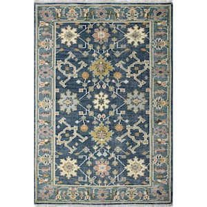 Artifact Prim Blue 4 ft. x 6 ft. Geometric Transitional Accent Rug