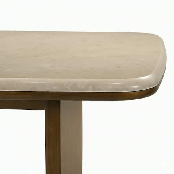Acme Furniture Austen Vintage Oak Natural Marble 79 in. Double