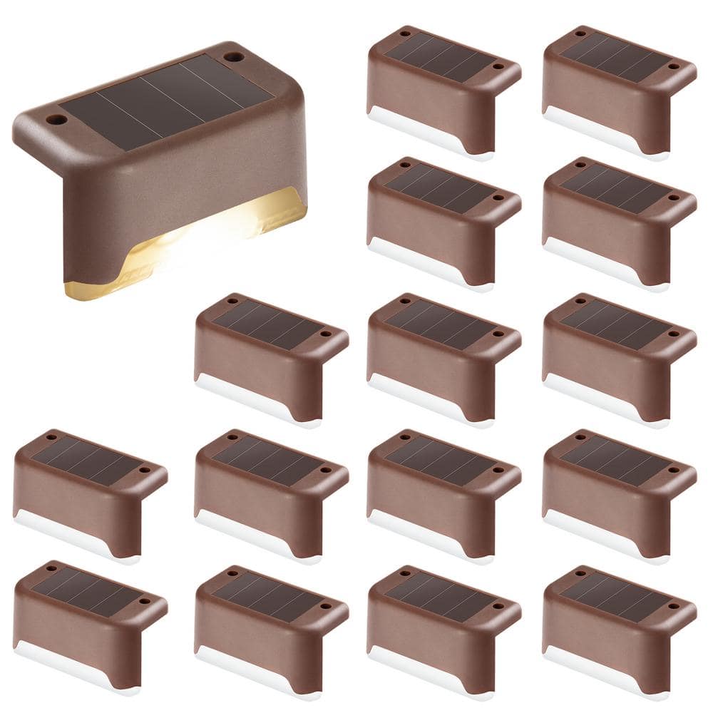 Solar Bronze LED Stair Light Warm White (16-Pack) price history on PriceWatchPro