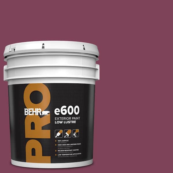 BEHR PRO 5 gal. #HDC-WR14-12 Cheerful Wine Low Luster Exterior Paint