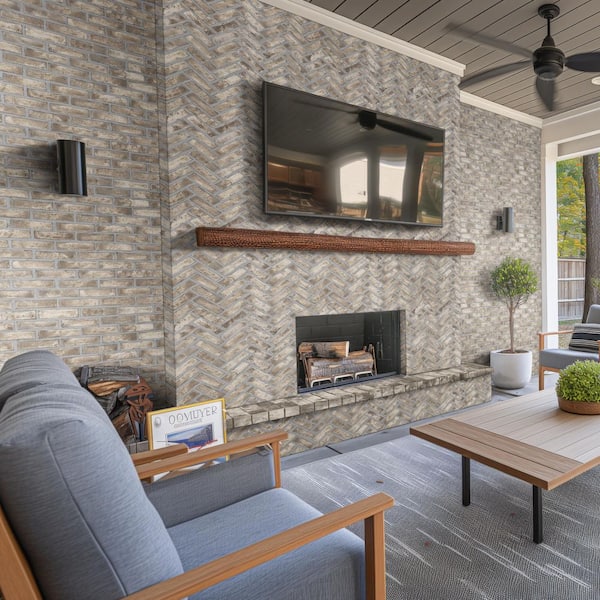 MSI Take Home Tile Sample-Doverton Gray 4 in. x 4 in. Textured